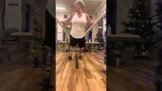 Bilateral above knee walking on Stubbies [upl. by Eecrad]