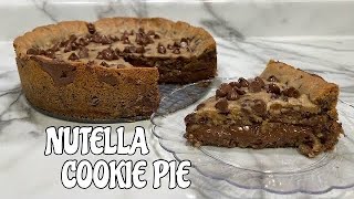 Nutella cookie pie [upl. by Heywood]