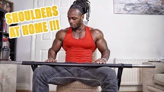 HOME SHOULDER WORKOUT with ULISSES [upl. by Namrak]