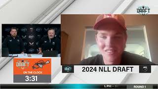 2024 NLL Draft presented by Castore Lukas Nielsen Interview [upl. by Livesay]