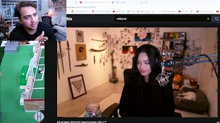 Mizkif Calls Valkyrae and Makes Her End Stream [upl. by Ahseekan]