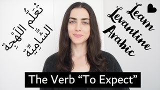 Essential Levantine Arabic Verbs To Expect [upl. by Ahseined399]