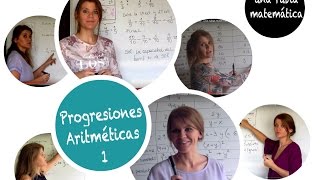 Progresiones Aritméticas Ejercicio 1  Una rubia matemática [upl. by Lerrad]