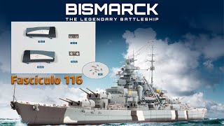 Construye el acorazado Bismarck  Fascículo 116  Agora models en español [upl. by Yanehc]