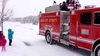 Santa on a Fire Truck [upl. by Eybbob]