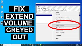 Fix Extend Volume Option Greyed Out In Windows 10  Extend C Drive [upl. by Greenwald]