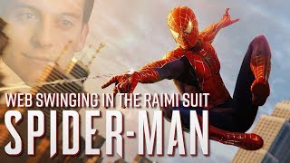 SpiderMan PS4  Epic Web Swinging in the Raimi Suit Danny Elfman Score [upl. by Basir]