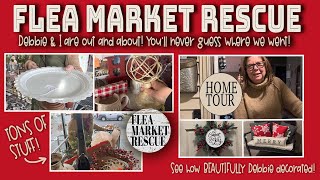 COME THRIFT STORE SHOPPING WITH DEBBIE amp I FOR HUGE HOME DECOR FINDS  HOLIDAY DECORATING HOME TOUR [upl. by Latnahs652]