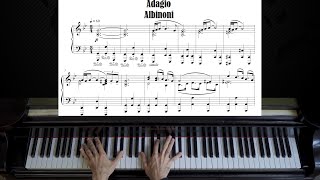 Albinoni  Adagio in G minor  Piano Tutorial [upl. by Ynneg521]