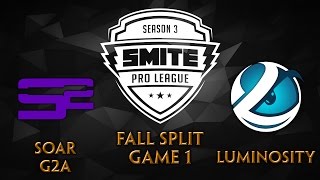 SPL Fall Split Week 1  SoaR G2A vs Luminosity Game 1 [upl. by Eldnar]