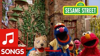 Sesame Street Walking a Dog on a Leash with Grover and Elmo [upl. by Cleodel]