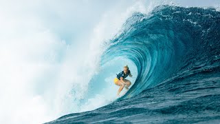 Tatiana WestonWebbs FirstEver PERFECT 10 by a Woman at Teahupoo [upl. by Yendic]