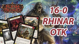 Official Armory 160 Rhinar OTK Blitz Deck Tech Competitive Flesh and Blood TCG Guide [upl. by Oiludbo]