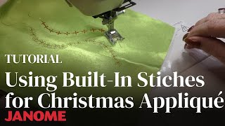 Creating Christmas Applique with Decorative Stitches [upl. by Beacham576]