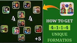 HOW TO GET 4114424 AND TOP 5 BEST FORMATIONS UPDATE IN EFootball 2024 Mobile [upl. by Assenad]