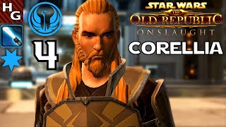 SWTOR ► Onslaught 04 Corellia ► Jedi Knight LS Male [upl. by Reuben]