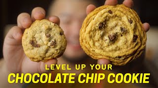 Chocolate Chip Cookie Upgrade Crinkly Chewy Browned Butter  Easy NoMixer Recipe [upl. by Eojyllib330]