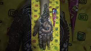 New trending front hand mehndi design 😍👆trending mehndi youtubeshorts viralvideo bollywood [upl. by Arathorn]