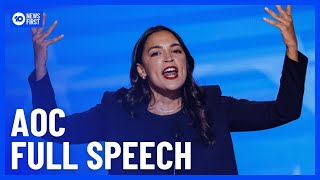 AOC Full Speech DNC Day 1  10 News First [upl. by Inhoj]