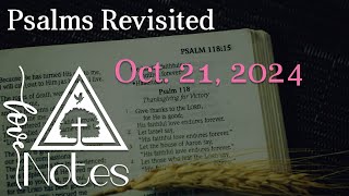 Love Notes Daily Devotions  Psalms Revisited Oct 21 [upl. by Dane]