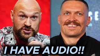 Oleksandr Usyk LEAKS AUDIO Of John Fury Tyson Fury amp Referee To Favour Fury In The Ring [upl. by Asira]