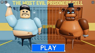 BARRY SECURITY Vs BARRY FREDDY in BARRYS PRISON RUN New Scary Obby Roblox [upl. by Cone378]