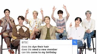 BTS Answer the Webs Most Searched Questions  WIRED [upl. by Elleved26]