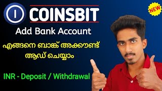 Coinsbit How To Add Bank Account in Coinsbit  Deposit Money in Coinsbit  Coinsbit Big Update [upl. by Matland212]