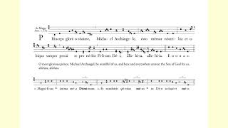 Magnificat Antiphon quotPrinceps gloriosissimequot for Michaelmas Vespers [upl. by Eyaf436]