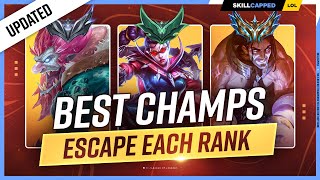 The 5 NEW BEST Champions to Climb for EVERY RANK  League of Legends [upl. by Ellahcim]