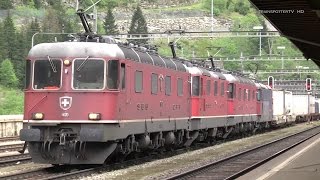 Bahnland Schweiz GotthardbahnFerrovia del Gottardo Nordrampe im Juli 2014  Göschenen [upl. by Ahsinan]