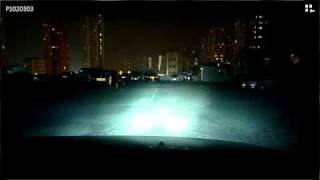 20W LED Spotlight vs Ballast type HID Headlight [upl. by Noseyt]