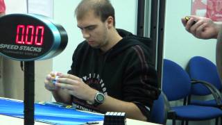 2011 Dutch Open Rubiks Cube Championship  top 3 final round  Valk Baticz Smit [upl. by Macnair]