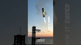 Starship 5 launch and landing by Elon Musk and SpaceX viralvideo viralshorts [upl. by Nedap]