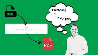 XRechnung XML Datei in PDF Konvertieren Kostenloses Tool eRechnungspflicht 2025 für B2B [upl. by Dorr803]