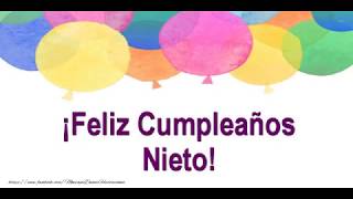 ¡Feliz Cumpleaños Nieto [upl. by Ingvar]