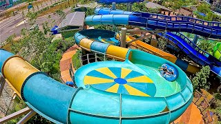 The Flying Saucer Water Slide at SplashMania Waterpark [upl. by Tteve722]