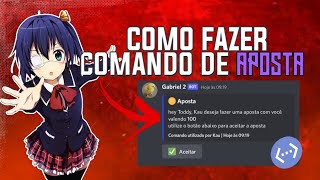 Como criar comando de aposta  Bot Designer for Discord [upl. by Keyte]