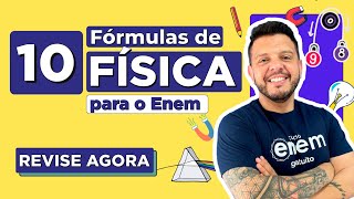 10 FÓRMULAS DE FÍSICA PARA GABARITAR NO ENEM as dicas para resolver as questões que mais caem [upl. by Delly]