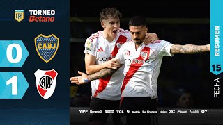 BOCA 0  1 RIVER I Resumen del partido  TorneoBetano 2024 [upl. by Gnoht]