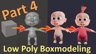 Blender Tutorial Low Poly Character Modeling Part 4  Clothes blendertutorial [upl. by Calvina]