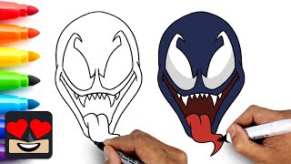 How To Draw Venom EASY [upl. by Chiarra]