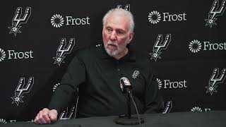 202324 San Antonio Spurs Season  Gregg Popovich PostGame Interview 2102024 [upl. by Aikemaj]