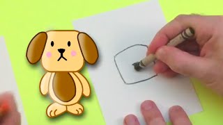 How to Draw a Puppy [upl. by Nelehyram]