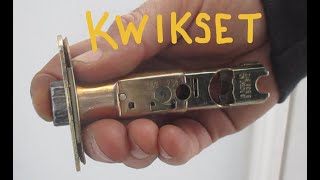 How to Replace KWIKSET Door Latch Exterior Deadlatch stuck frozen jammed [upl. by Mireielle]