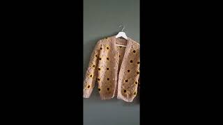 Tuto Gilet au crochet carrés granny tournesol [upl. by Aileen]