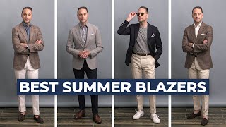 5 Best Mens Summer Season Blazers  Summer Sport Coat Outfit Ideas [upl. by Bicknell]