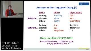 Praktische Philosophie 6a Zwecke Mittel Nebeneffekte  Das Prinzip der Doppelwirkung 1 [upl. by Annohsed]