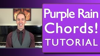 Purple Rain Chords Piano Tutorial [upl. by Ruyam598]