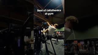 Calisthenics in the gym🔥 reaction planche motivation calisthenics fitness workout insane gym [upl. by Arehs63]